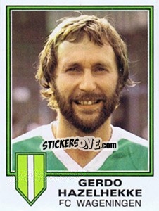 Sticker Gerdo Hazelhekke - Voetbal 1980-1981 - Panini