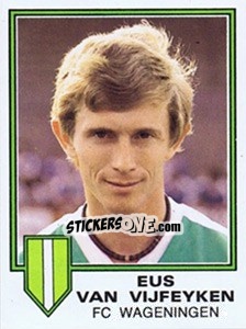 Sticker Elis van Vijfeyken - Voetbal 1980-1981 - Panini