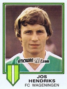 Sticker Jos Hendriks - Voetbal 1980-1981 - Panini