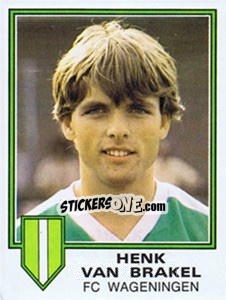 Sticker Henk van Brakel - Voetbal 1980-1981 - Panini