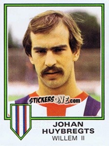 Sticker Johan Huybregts - Voetbal 1980-1981 - Panini