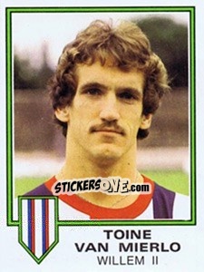 Sticker Toine van Mierlo - Voetbal 1980-1981 - Panini