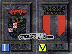 Sticker Badge FC Den Bosch / Badge DS '79 - Voetbal 1980-1981 - Panini