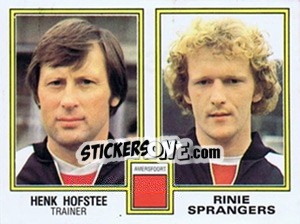 Sticker Henk Hofstee / Rinie Sprangers - Voetbal 1980-1981 n. 335 - Panini