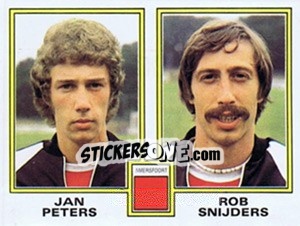 Sticker Jan Peters / Rob Snijders - Voetbal 1980-1981 n. 338 - Panini