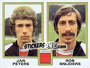 Cromo Jan Peters / Rob Snijders - Voetbal 1980-1981 - Panini