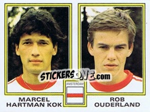 Figurina Marcel Hartman Kok / Rob Ouderland - Voetbal 1980-1981 - Panini