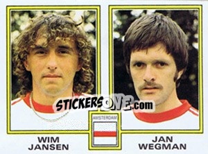 Sticker Wim Jansen / Jan Wegman - Voetbal 1980-1981 n. 346 - Panini