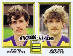 Sticker Hans Rekelens / Johan Groote - Voetbal 1980-1981 - Panini