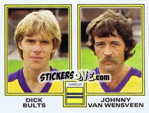 Sticker Dick Bults / Johnny van Wensveen - Voetbal 1980-1981 n. 349 - Panini