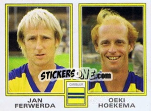 Cromo Jan Ferwerda / Oeki Hoekma - Voetbal 1980-1981 - Panini