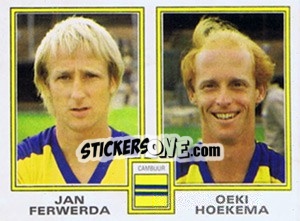 Sticker Jan Ferwerda / Oeki Hoekma - Voetbal 1980-1981 n. 350 - Panini