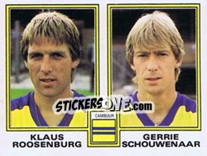 Figurina Klaus Roosenburg / Gerrie Schouwenaar - Voetbal 1980-1981 - Panini