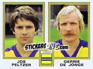 Cromo Jos Peltzer / Gerrie de Jonge - Voetbal 1980-1981 - Panini
