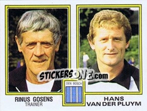 Sticker Rinus Gosens / Hans van der Pluym - Voetbal 1980-1981 - Panini