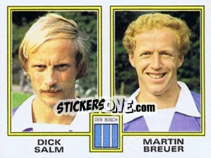 Sticker Dick Salm / Martin Breuer - Voetbal 1980-1981 n. 354 - Panini