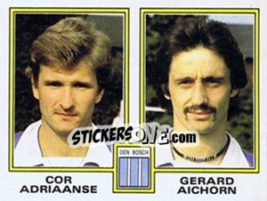 Sticker Cor Adriaanse / Gerard Aichorn - Voetbal 1980-1981 n. 355 - Panini