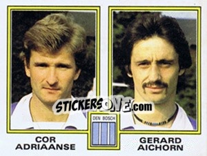 Cromo Cor Adriaanse / Gerard Aichorn - Voetbal 1980-1981 - Panini