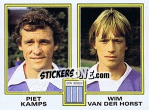 Cromo Piet Kamps / Wim van der Horst - Voetbal 1980-1981 - Panini