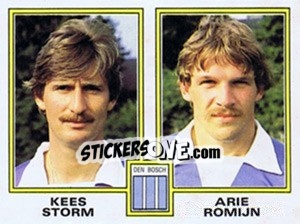 Sticker Kees Storm / Arie Romijn - Voetbal 1980-1981 - Panini