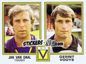 Sticker Jan van Daal / Gerrit Vooys - Voetbal 1980-1981 n. 359 - Panini