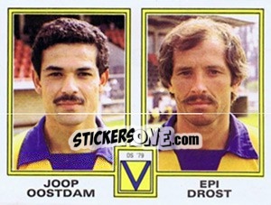 Sticker Joop Oostdam / Epi Drost - Voetbal 1980-1981 n. 360 - Panini