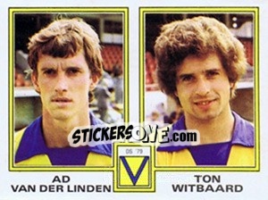 Cromo Ad van der Linden / Ton Witbaard - Voetbal 1980-1981 - Panini