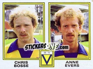 Sticker Chris Bosse / Anne Evers - Voetbal 1980-1981 n. 362 - Panini