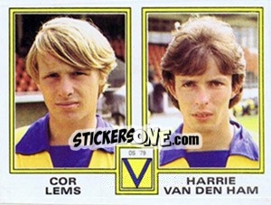 Sticker Cor Lems / Harrie van den Ham - Voetbal 1980-1981 n. 363 - Panini
