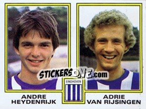 Sticker Andre Heydenrijk / Adrie van Rijsingen - Voetbal 1980-1981 n. 370 - Panini