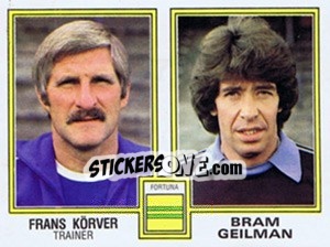 Sticker Frans Korver / Bram Geilman - Voetbal 1980-1981 n. 371 - Panini