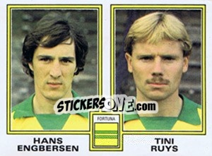 Cromo Hans Engbersen / Tini Ruys - Voetbal 1980-1981 n. 376 - Panini