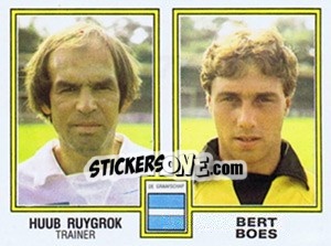 Cromo Huub Ruygrok / Bert Boss - Voetbal 1980-1981 - Panini