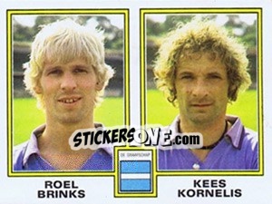 Sticker Roel Brinks / Kees Kornelis - Voetbal 1980-1981 n. 378 - Panini