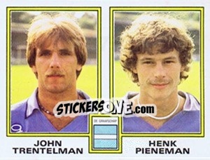 Sticker John Trentelman / Henk Pieneman - Voetbal 1980-1981 - Panini