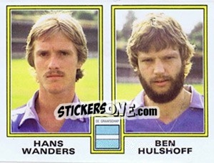 Sticker Hans Wanders / Ben Hulshoff - Voetbal 1980-1981 - Panini