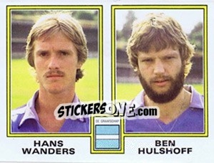 Sticker Hans Wanders / Ben Hulshoff - Voetbal 1980-1981 n. 381 - Panini