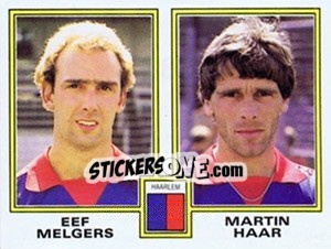 Sticker eef Melgers / Martin Haar - Voetbal 1980-1981 - Panini