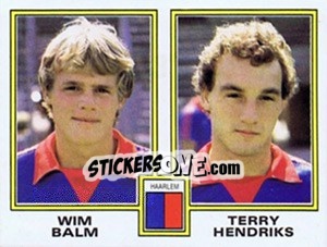 Sticker Wim Balm / Terry Hendricks - Voetbal 1980-1981 n. 387 - Panini