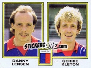 Sticker Danny Lensen / Gerrie Kleton - Voetbal 1980-1981 - Panini