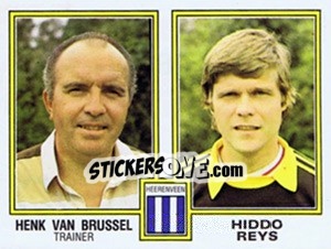 Sticker Henk van Brussel / Hiddo Reys - Voetbal 1980-1981 n. 389 - Panini