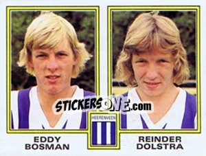 Sticker Eddy Bosman / Reinder Dolstra - Voetbal 1980-1981 - Panini