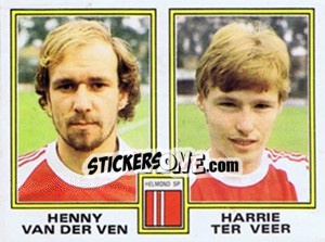 Sticker Henny van der Ven / Harrie ter Veer - Voetbal 1980-1981 - Panini