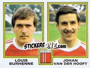 Sticker Louis Burhenne / Johan van der Hooft - Voetbal 1980-1981 - Panini