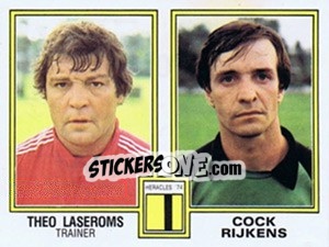 Figurina Theo Laseroms / Cock Rijkens - Voetbal 1980-1981 - Panini