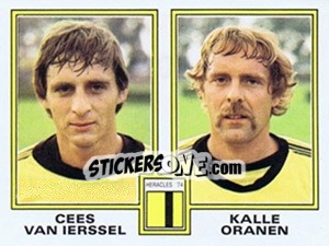 Sticker Cees van Ierssel / Kalle Oranen - Voetbal 1980-1981 - Panini