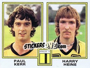 Sticker Paul Kerr / Harry Heine - Voetbal 1980-1981 - Panini