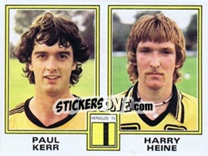 Sticker Paul Kerr / Harry Heine - Voetbal 1980-1981 n. 406 - Panini