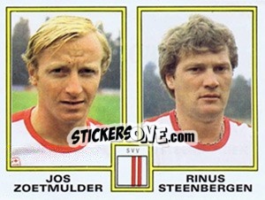 Sticker Jos Zoetmulder / Rinus Steenbergen - Voetbal 1980-1981 n. 408 - Panini