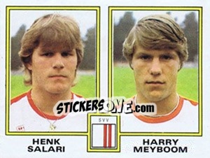 Sticker Henk Salari / Harry Meyboom - Voetbal 1980-1981 - Panini